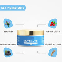 Butt Lyte Buttock Whitening & Brightening Cream, Bum Smoothener, Softener