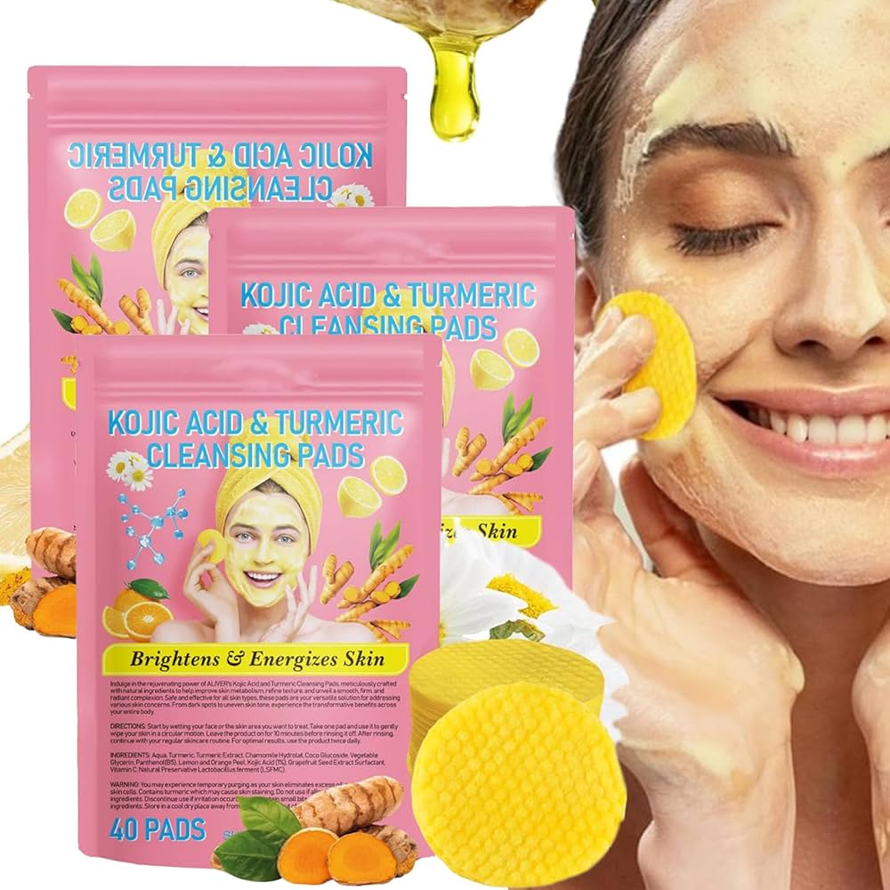 KojicClear™ | Turmeric Kojic Acid Exfoliating Pads |