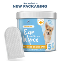 PETWET™ Gentle Ear Wipes for Pets - 50 Wipes