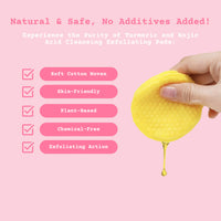 KojicClear™ | Turmeric Kojic Acid Exfoliating Pads |